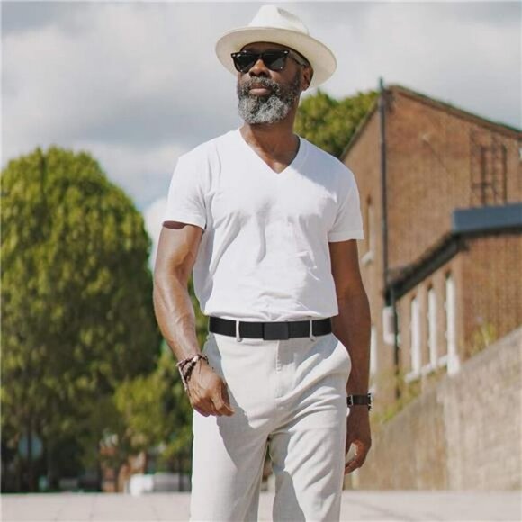 Mens Canvas Web Belt Adjustable Military Style Flip Top Buckle Black Cut Fit - Picture 4 of 7